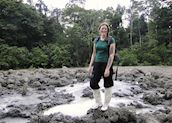 Trekking to a mud volcano at Tabin, Malaysian Borneo
